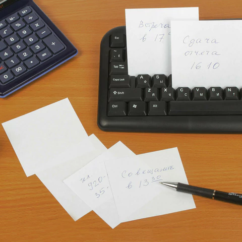 Блок для записей STAFF непроклеенный, куб 8х8х8 см, белый, белизна 70-80%