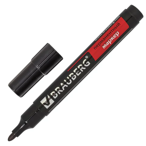 Маркер перманентный BRAUBERG "Contract"