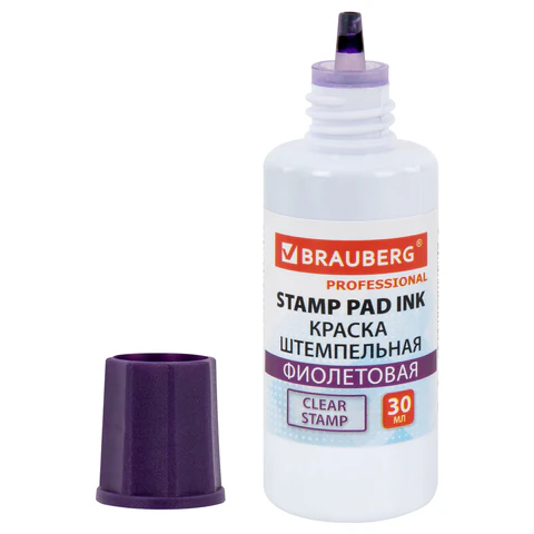 Краска штемпельная BRAUBERG PROFESSIONAL