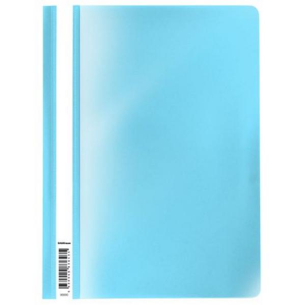 Папка-скоросшиватель пластиковый STAFF, А4, 100/120 мкм, голубой
