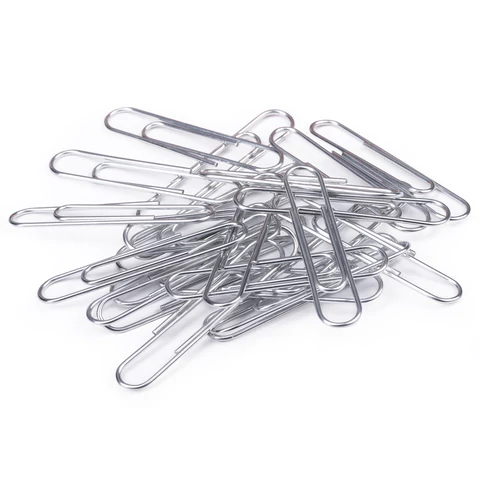 Скрепки большие 50 мм, STAFF, оцинкованные, 50 шт., в картонной коробке