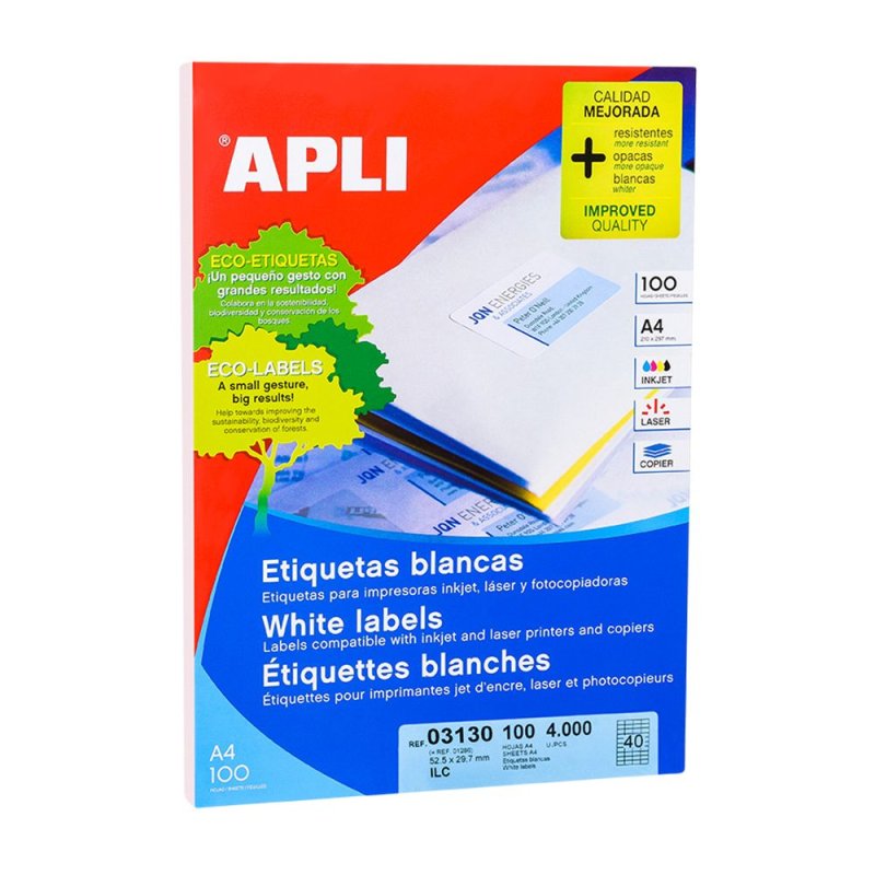 Самоклеящиеся этикетки универсальные 