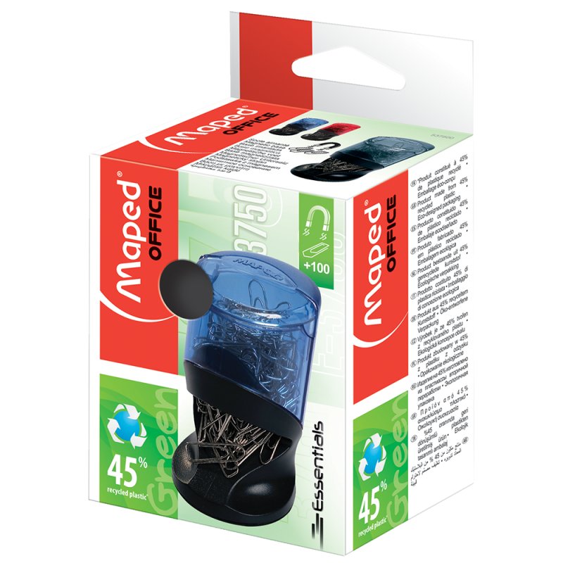 Подставка для скрепок магнитная Maped, 117x70x53 мм, ассорти