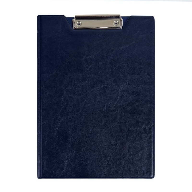 Планшет открывающийся с зажимом, A4, винил, синий