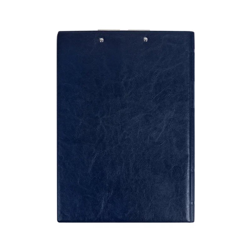 Планшет открывающийся с зажимом, A4, винил, синий