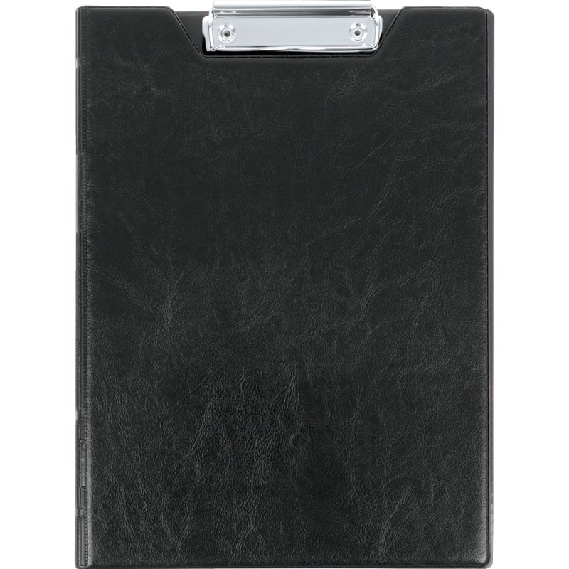 Планшет открывающийся с зажимом, A4, винил, черный