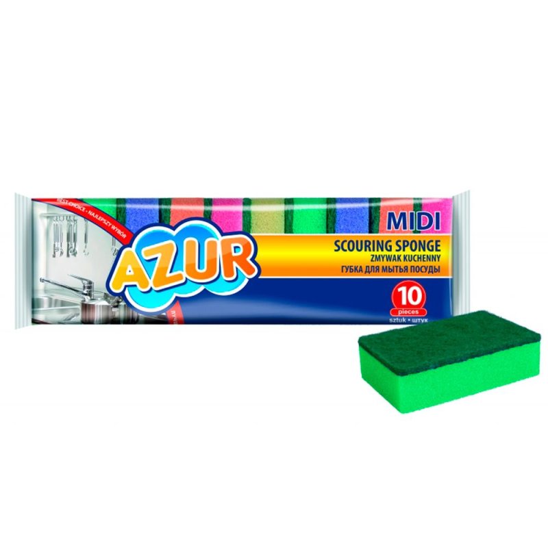 Губка кухонная для мытья посуды 