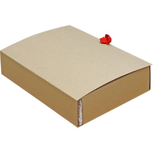 Папка для бумаг с завязками, 80 мм, 4 завязки, крафт