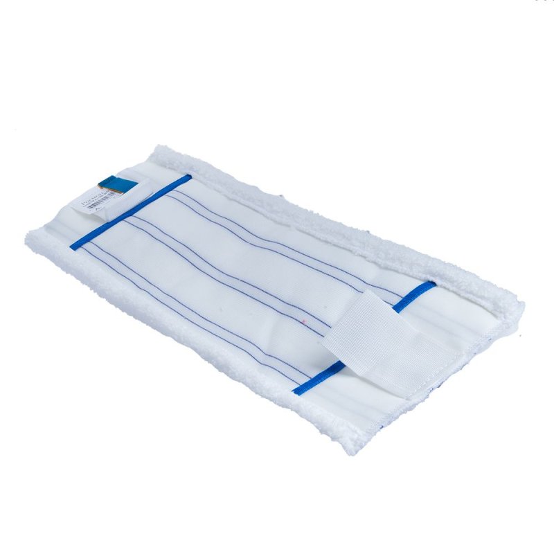 Насадка для плоской швабры микроволокно, с полосами скольжения, карманы-языки