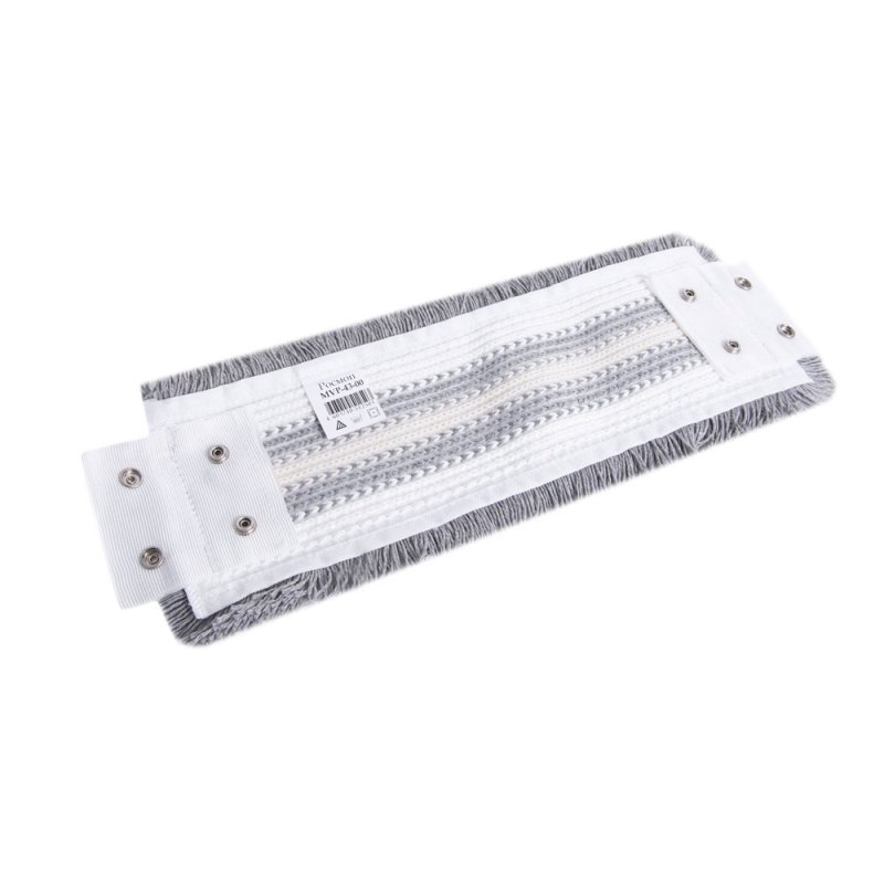 Насадка для плоской швабры комбинированная 43x11 см, языки-кнопки
