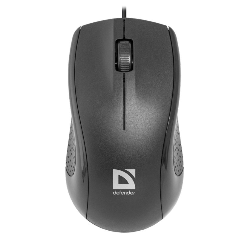 Мышь Defender Optimum MB-160, проводная, 1000 dpi, 3 кнопки, черный