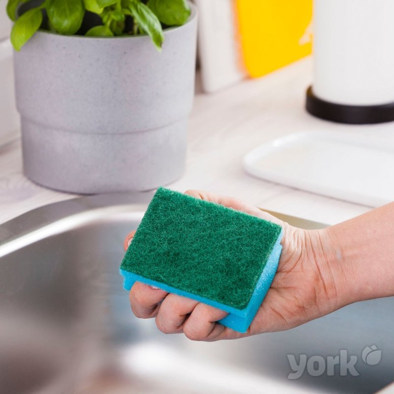 Губка кухонная для мытья посуды York профилированная, 5шт/уп.