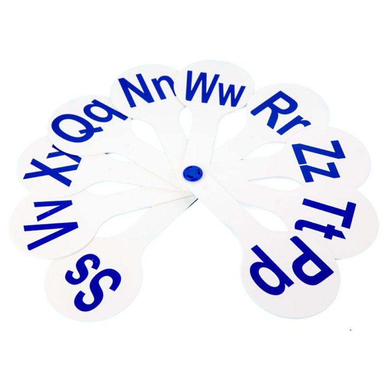 Веер школьный, английские согласные