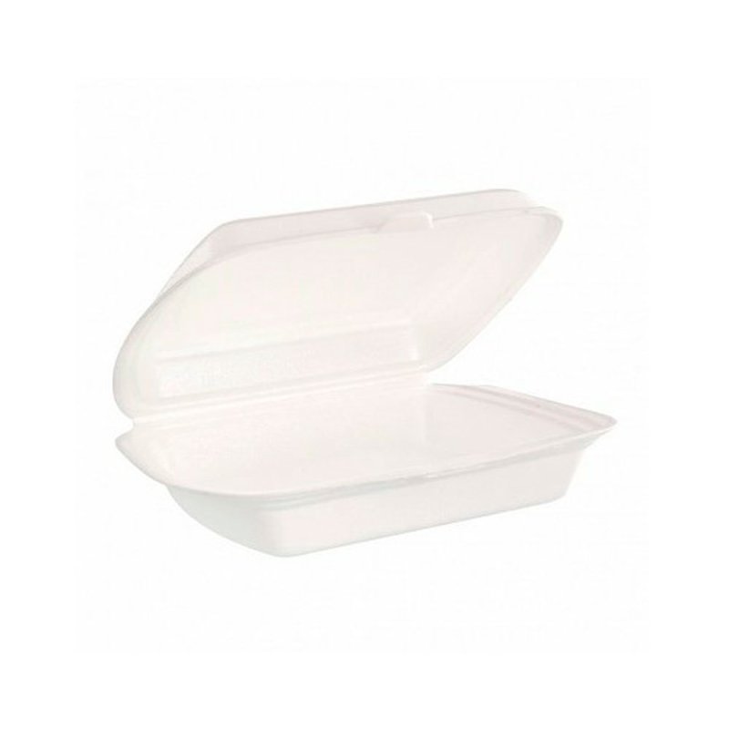 Ланч-бокс ВПС 250x195x68 мм, 1 секция, 100 шт/упак, белый