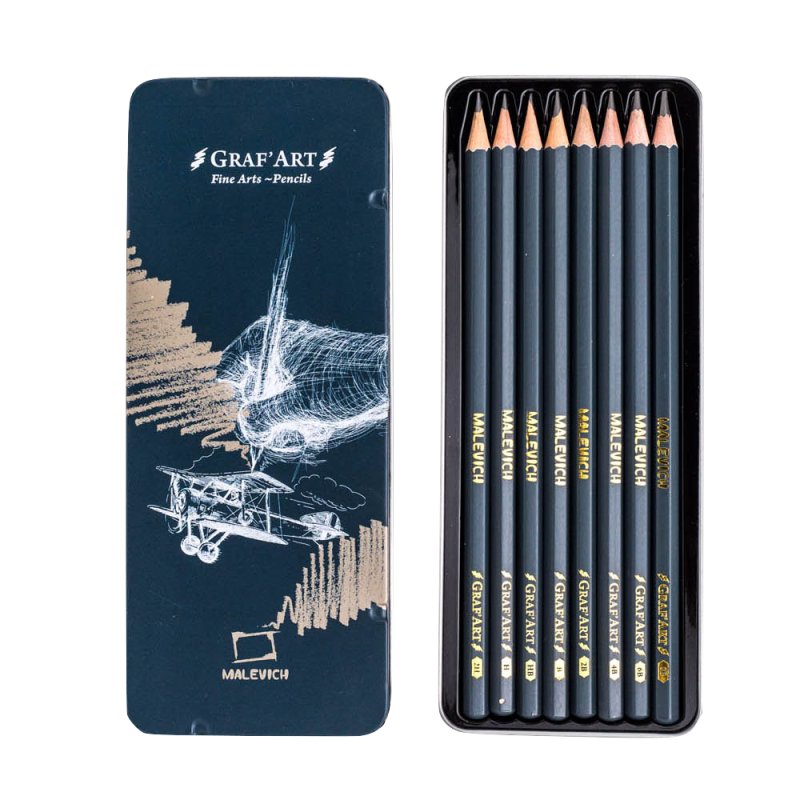 Набор чернографитных карандашей Малевичъ 