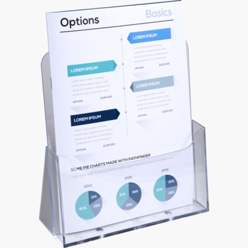 Стойка информационная настольная 