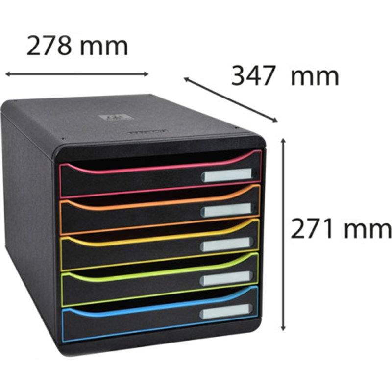 Блок из 5 лотков закрытый Exacompta 