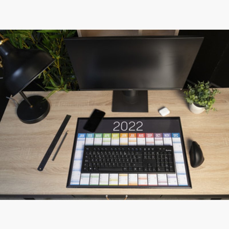 Бювар с прозрачным карманом «Kreacover» 37.5х57.5 см, черный