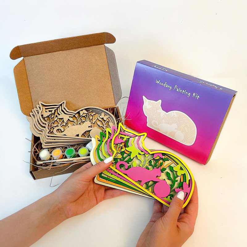 Деревянный набор для раскрашивания 