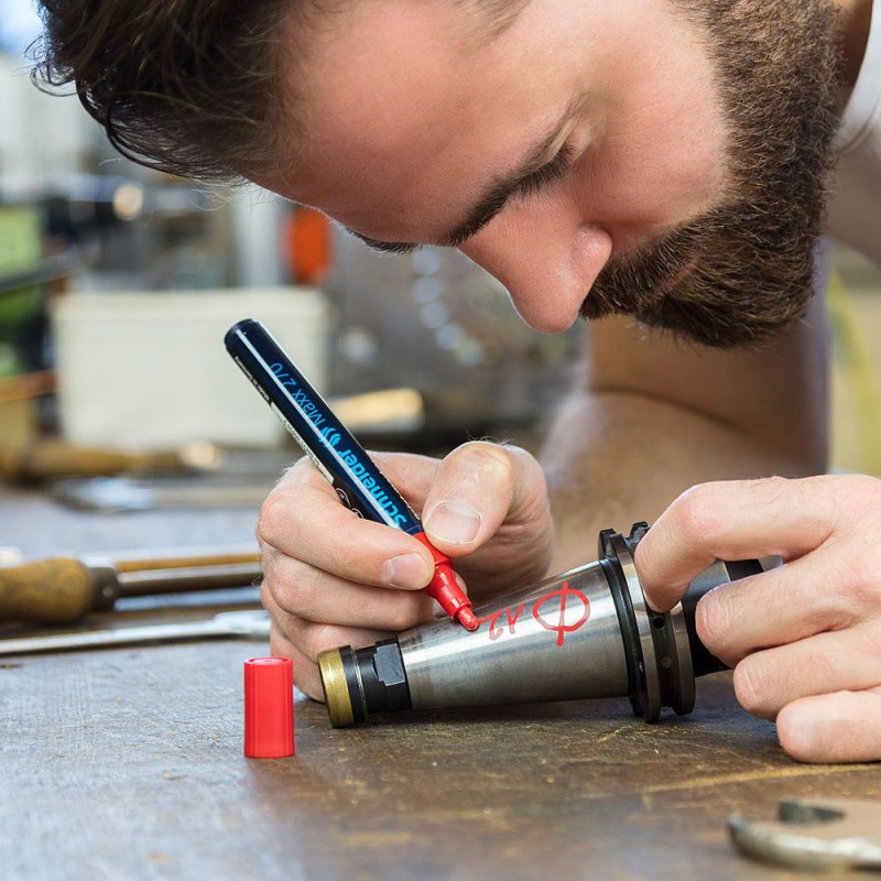 Маркер перманентный на нитрокраске 