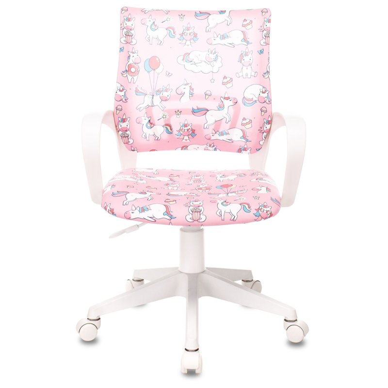 Кресло детское Бюрократ BUROKIDS 1W, ткань, пластик, розовый