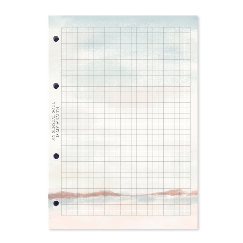 Сменный блок для тетради на кольцах 