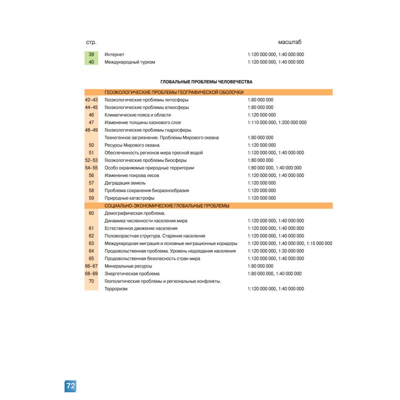 Атлас. География. Мировое хозяйство и глобальные проблемы человечества, 11 класс