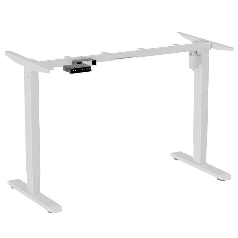 Каркас стола с электроприводом одномоторный AOKE, Well Desk Light, белый (AK-LCSM01T-WT)