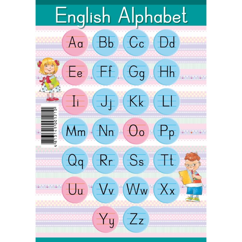 Английский алфавит. Образцы письменных букв, A5