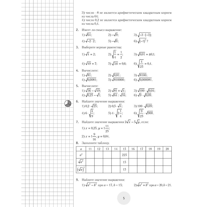 Математика. 8 класс. К десятке шаг за шагом, Ларченко А. Н., Аверсэв