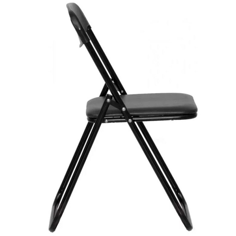 Стул для посетителей JACK BLACK кожзам, черный