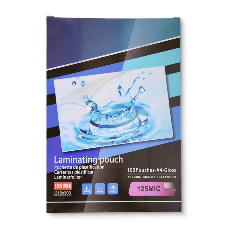 Пленка для ламинирования, А4, 125 мкм, 100 шт, матовая