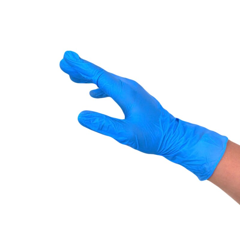 Перчатки виниловые Zaubex Synmax, одноразовые, р-р S 100 шт/уп, голубой