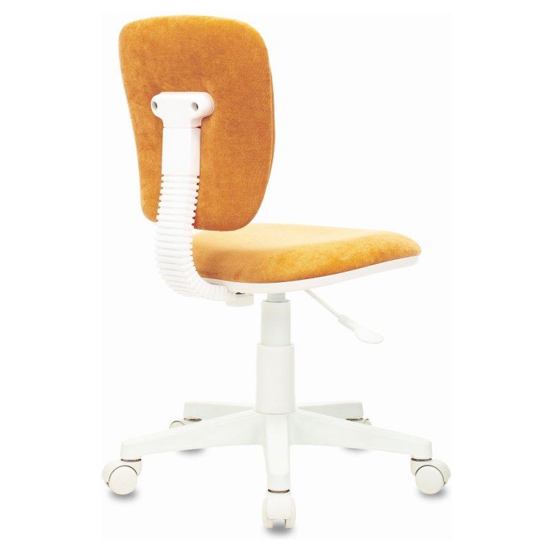 Кресло детское Бюрократ CH-W204NX, ткань, пластик, оранжевый