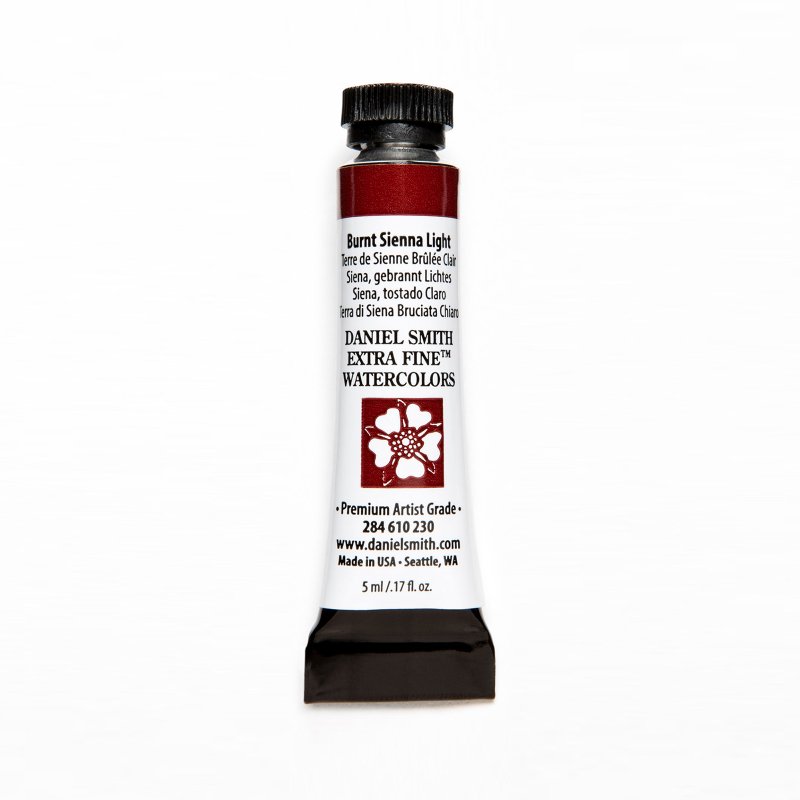Краски акварельные Daniel Smith, сиена жженая светлая, 5 мл, туба