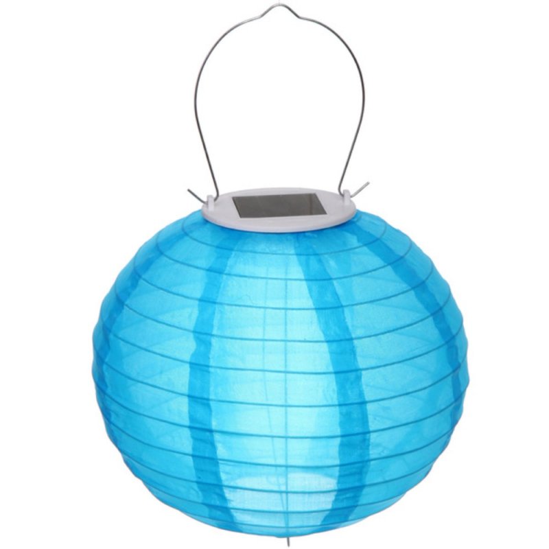 Светильник дачный Фонарик , солнечная батарея, голубой