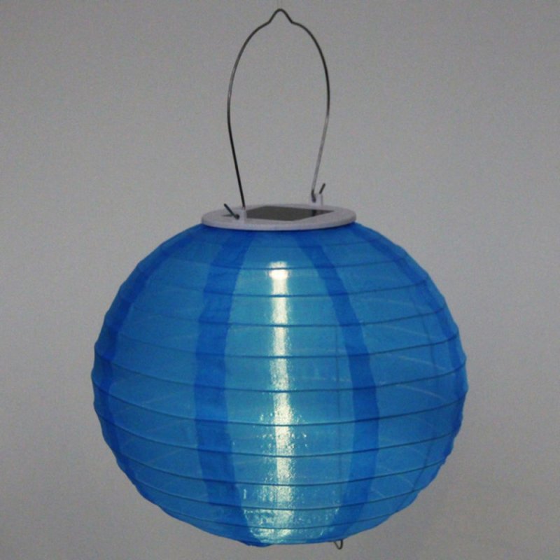 Светильник дачный Фонарик , солнечная батарея, голубой