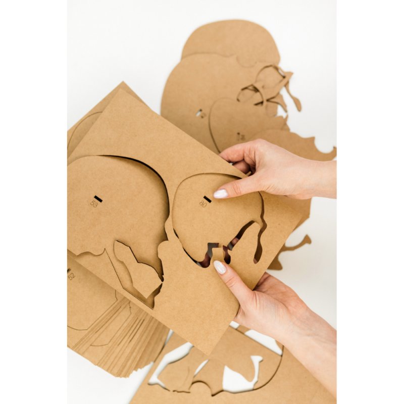 Пазл картонный 3D 