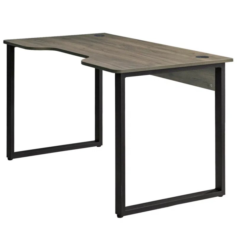 Стол компьютерный игровой Millwood Лофт Гонконг (ДТ-3), 1200x700 мм, сосна пасадена, черный