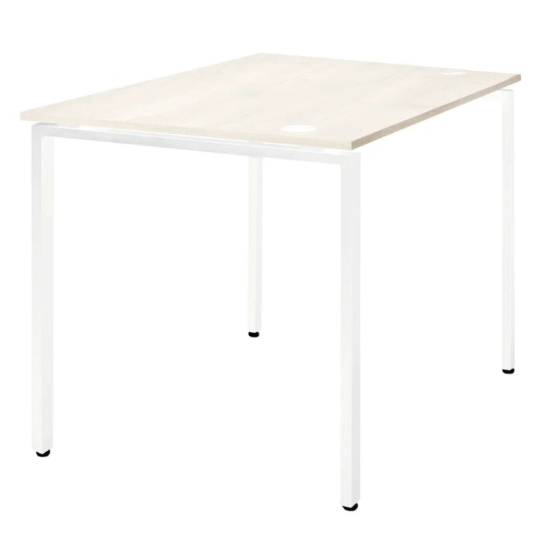 Стол письменный Millwood Лофт Сиэтл (ДТ-5), 1300х700 мм, дуб белый крафт, белый