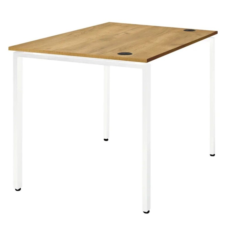 Стол письменный Millwood Лофт Сиэтл (ДТ-5), 1300х700 мм, дуб золотой крафт, белый