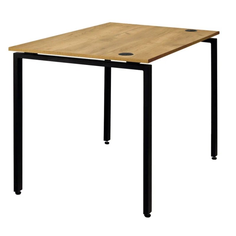 Стол письменный Millwood Лофт Сиэтл (ДТ-5), 1300х700 мм, дуб золотой крафт, черный