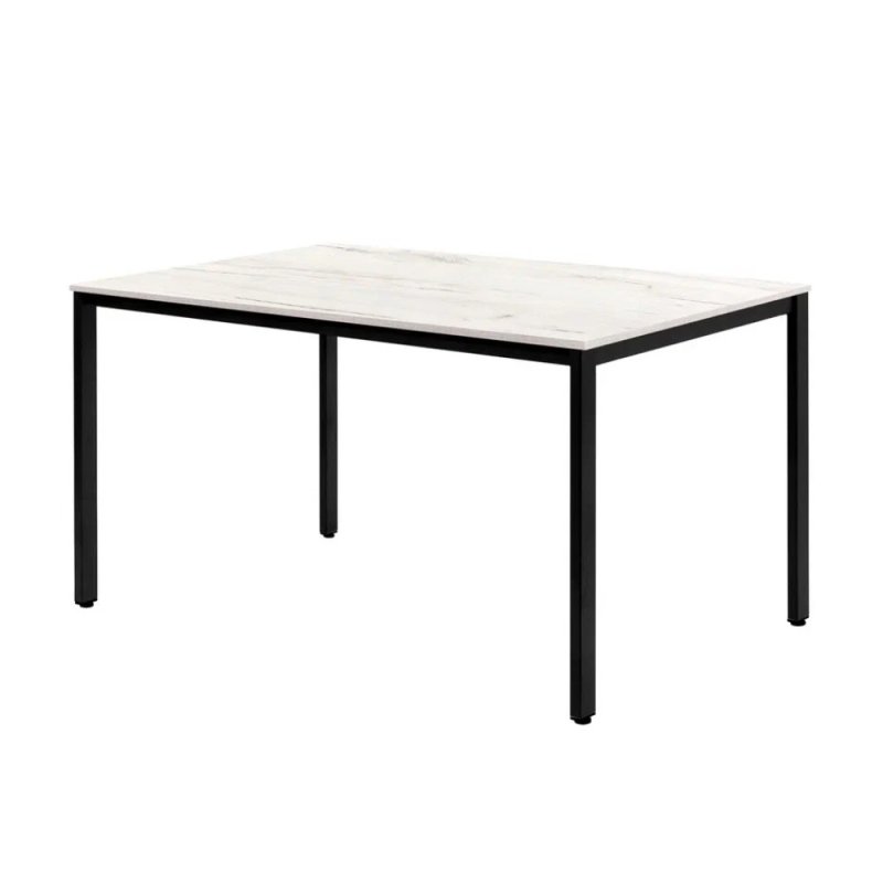 Стол Millwood Сеул, 1300х800 мм, дуб белый крафт, черный