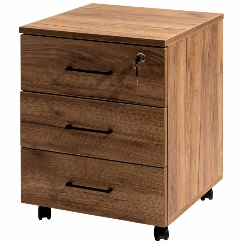 Тумба Millwood офисная подкатная, 465x450 мм, дуб табачный крафт