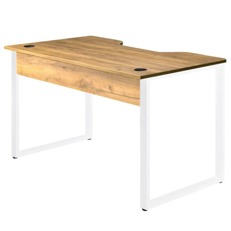 Стол компьютерный игровой Millwood Лофт Гонконг (ДТ-3), 1200x700 мм, дуб золотой крафт, белый