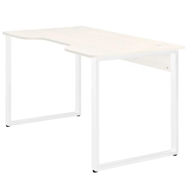 Стол компьютерный игровой Millwood Лофт Гонконг (ДТ-3), 1300x700 мм, дуб белый крафт, белый