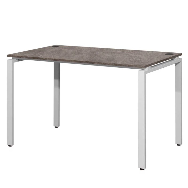 Стол письменный Millwood Лофт Сиэтл (ДТ-5), 1300х700 мм, бетон, белый