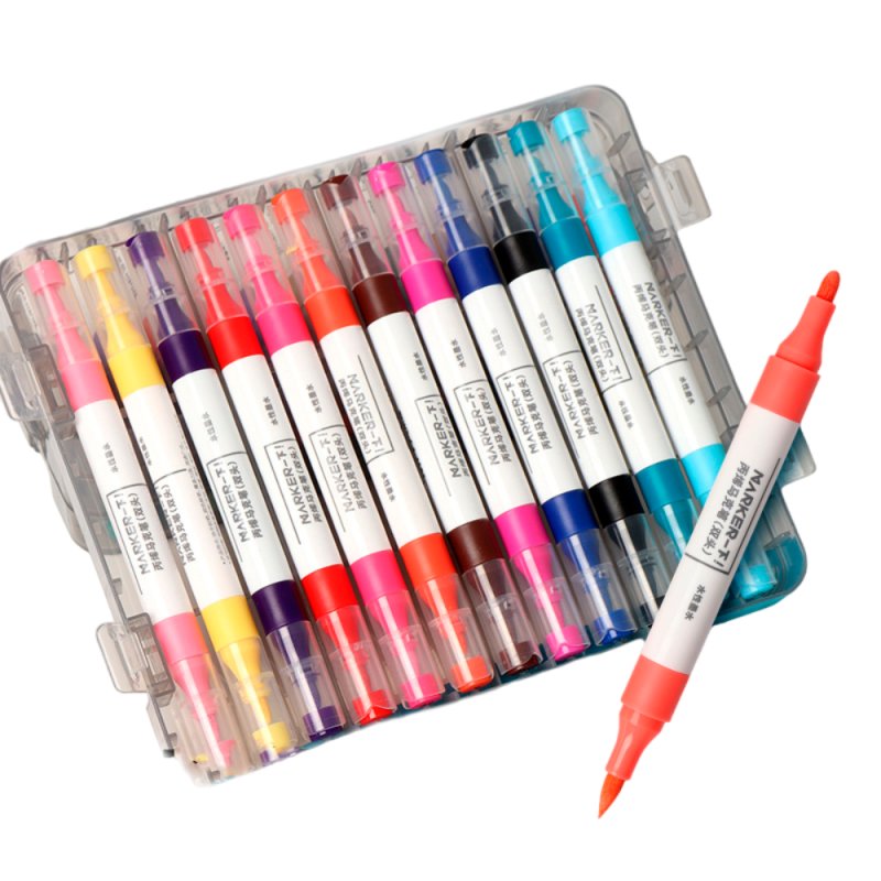 Маркеры художественные двухсторонние 