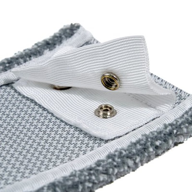 Насадка для плоской швабры 46х11 см с абразивом, языки-кнопки