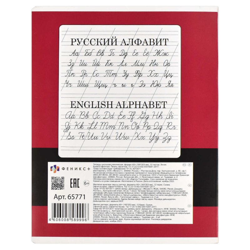 Тетрадь Феникс+ 